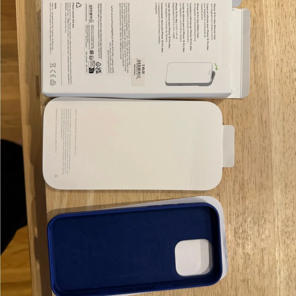 Apple Deep Blue iPhone Case 16 pro max